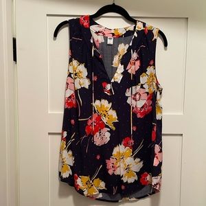 Old Navy Women’s Floral Tank Top with Ties